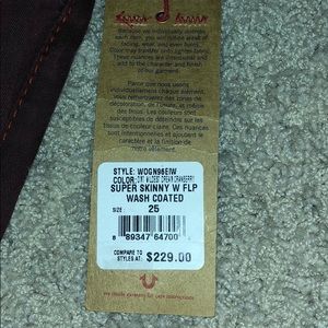 Red True Religion jeans